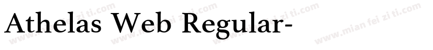 Athelas Web Regular字体转换